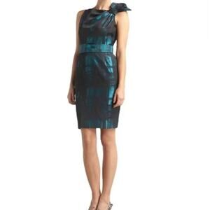 Rickie Freeman by Teri Jon Teal Sheeth Dress